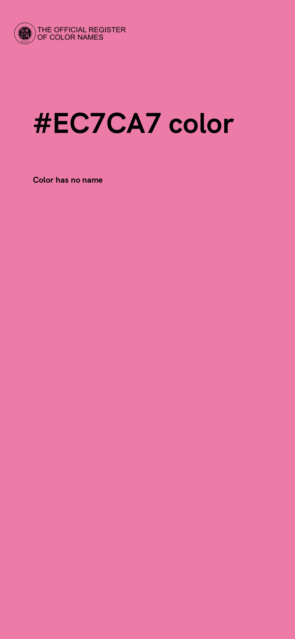 #EC7CA7 color image