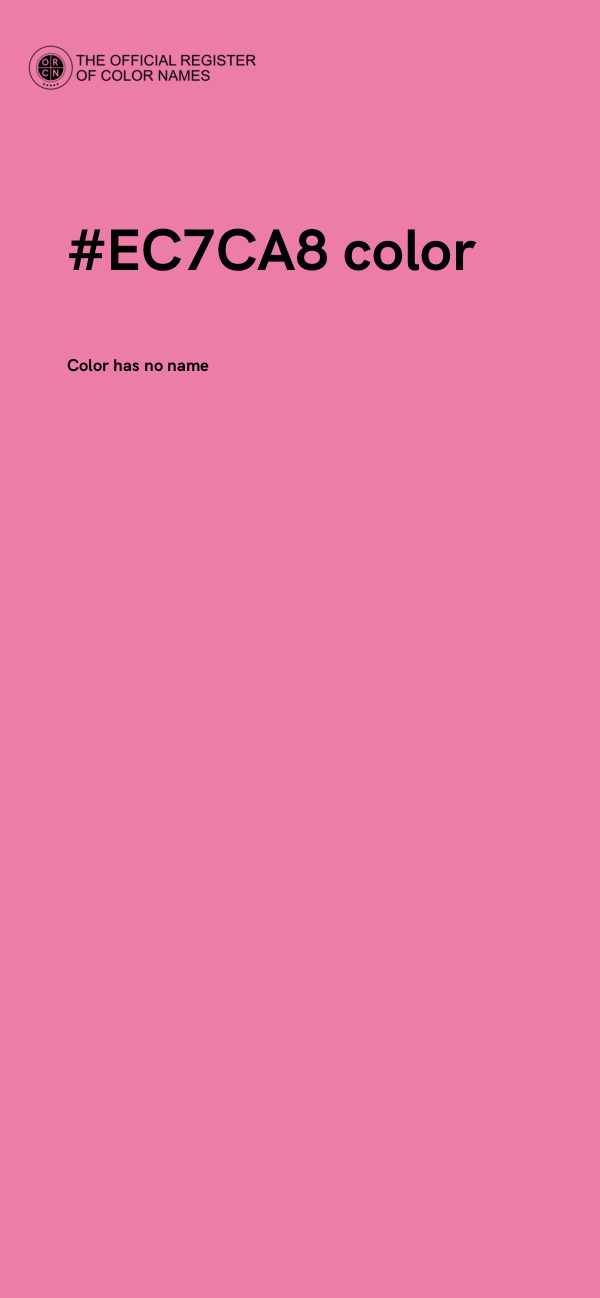 #EC7CA8 color image