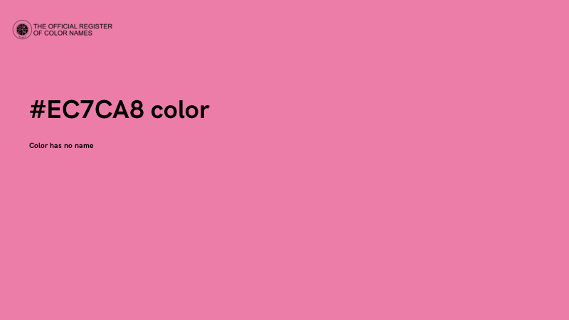 #EC7CA8 color image