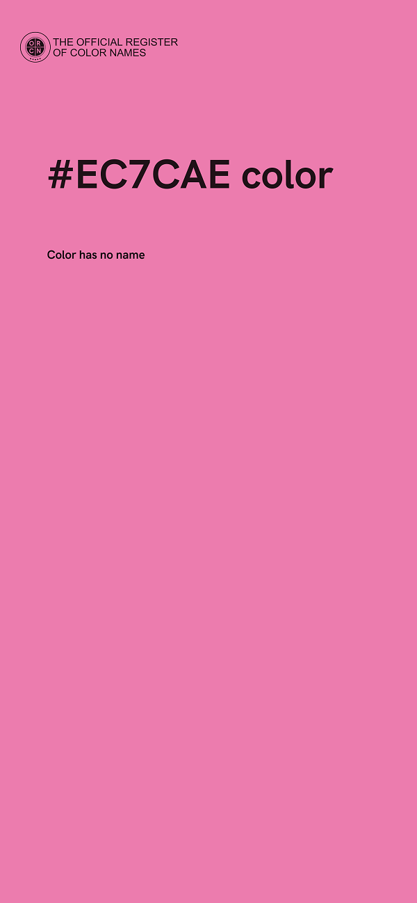 #EC7CAE color image