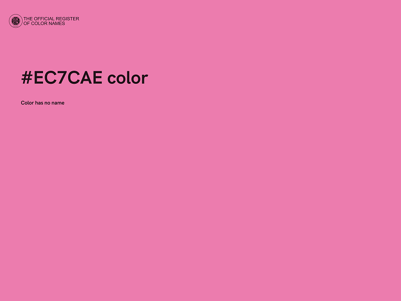 #EC7CAE color image