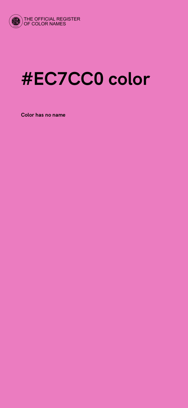 #EC7CC0 color image