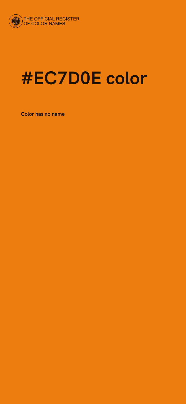 #EC7D0E color image
