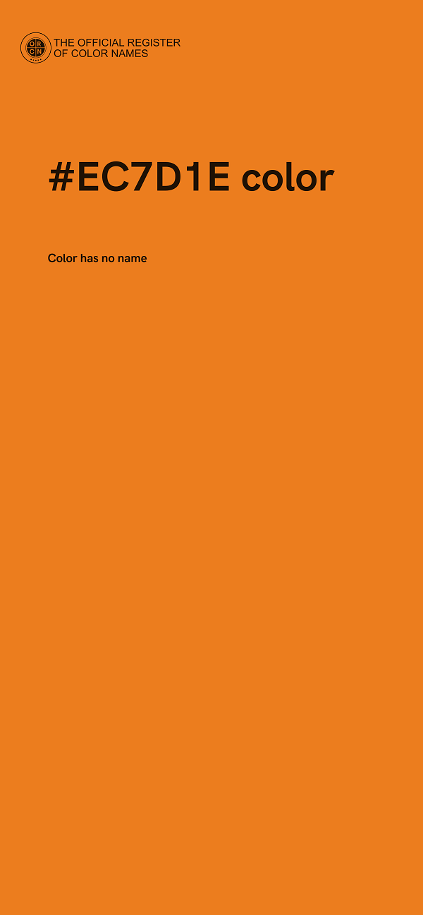 #EC7D1E color image