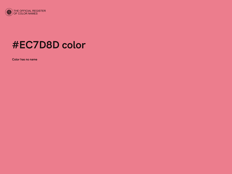 #EC7D8D color image