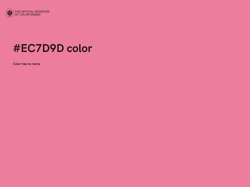 #EC7D9D color image