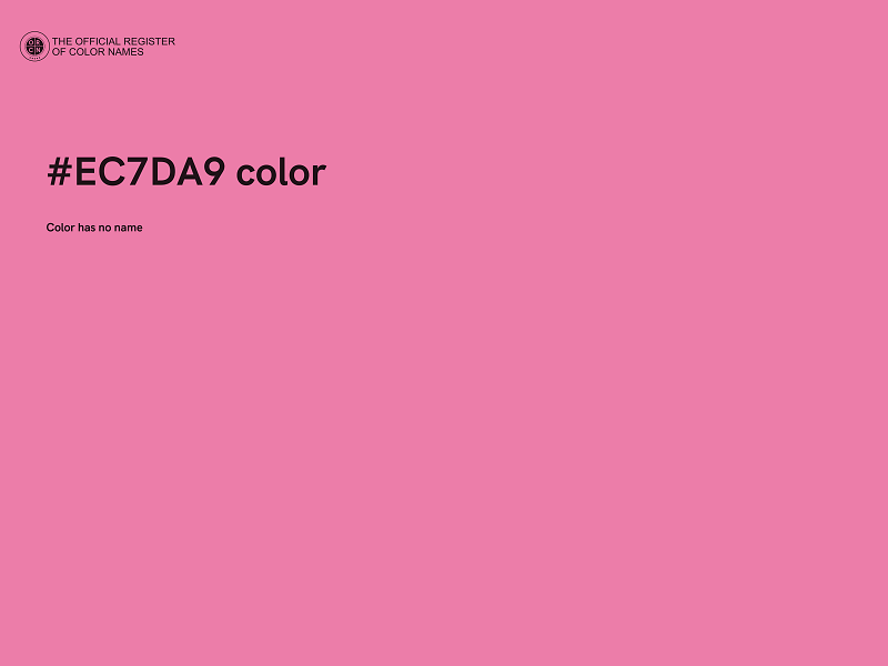 #EC7DA9 color image
