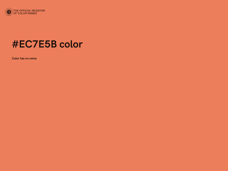#EC7E5B color image