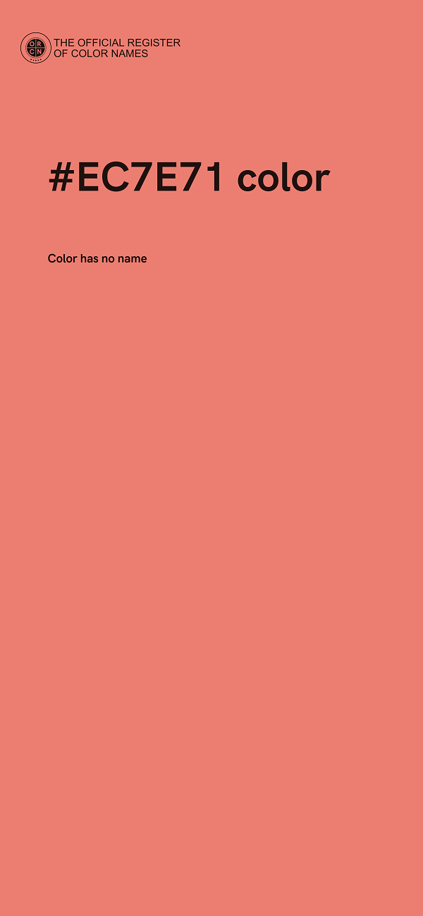 #EC7E71 color image