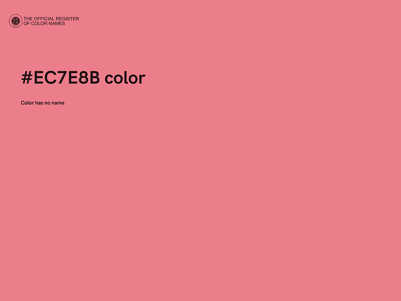 #EC7E8B color image