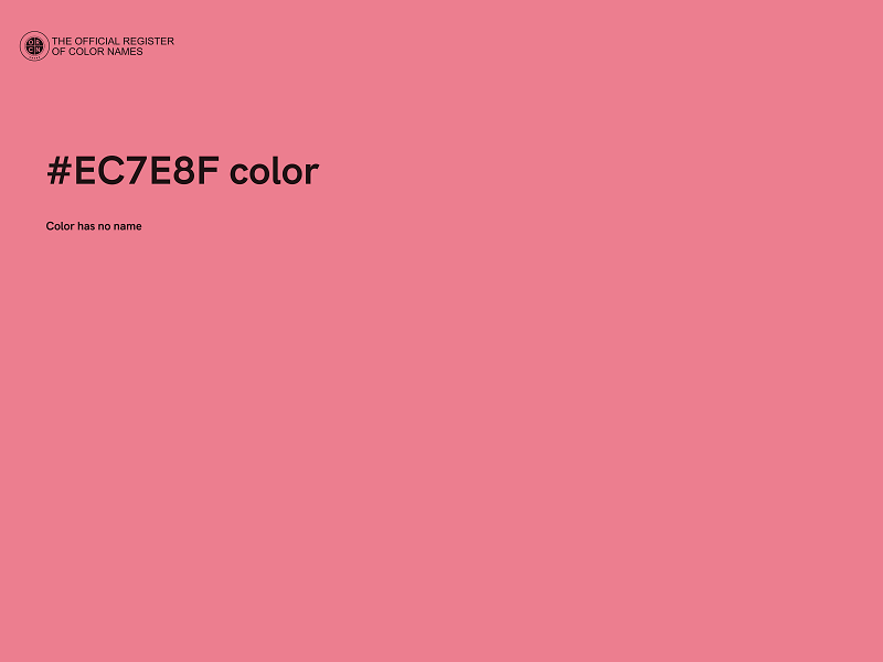 #EC7E8F color image