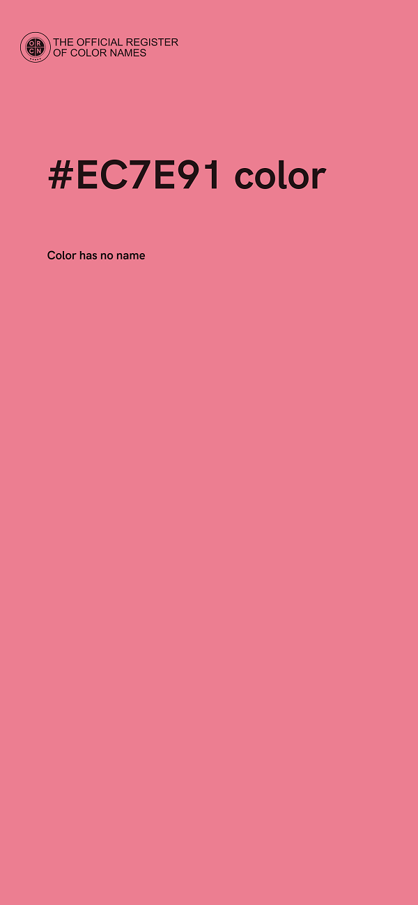 #EC7E91 color image