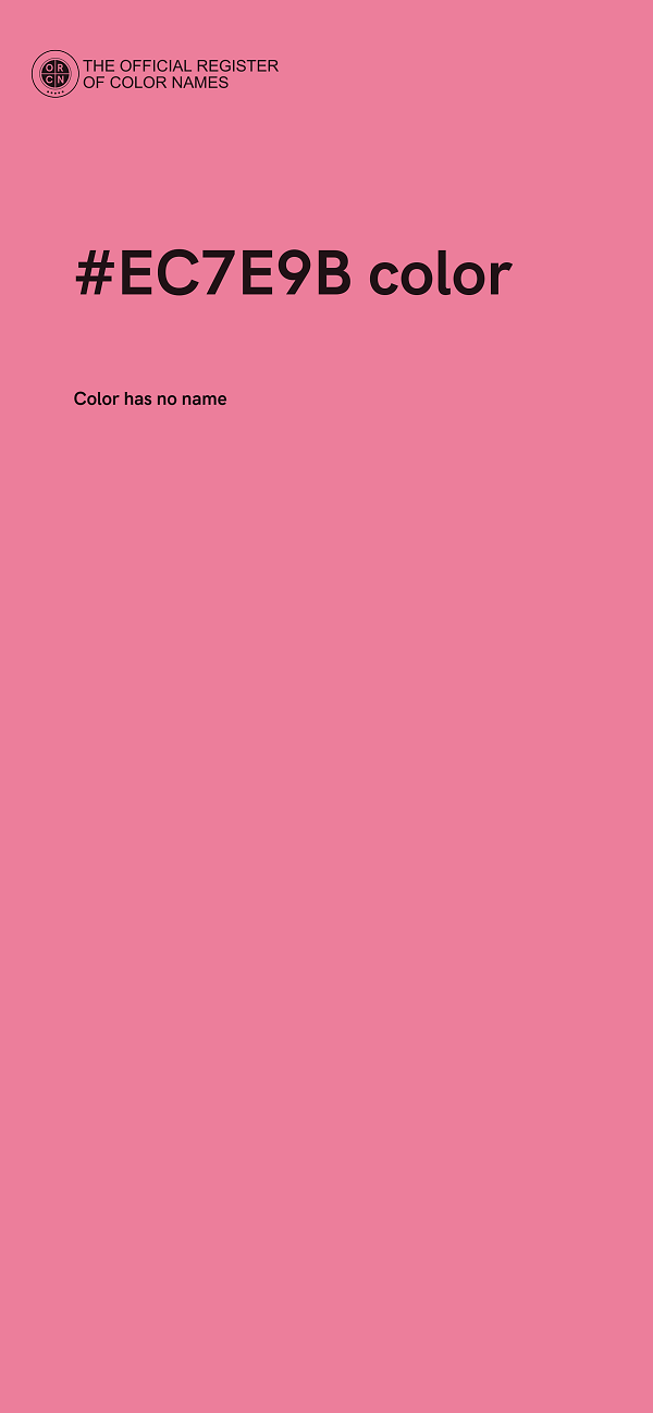 #EC7E9B color image