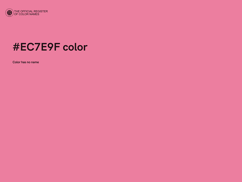 #EC7E9F color image