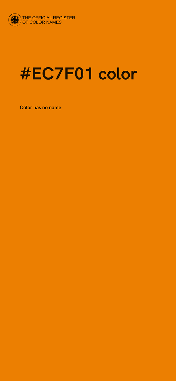 #EC7F01 color image