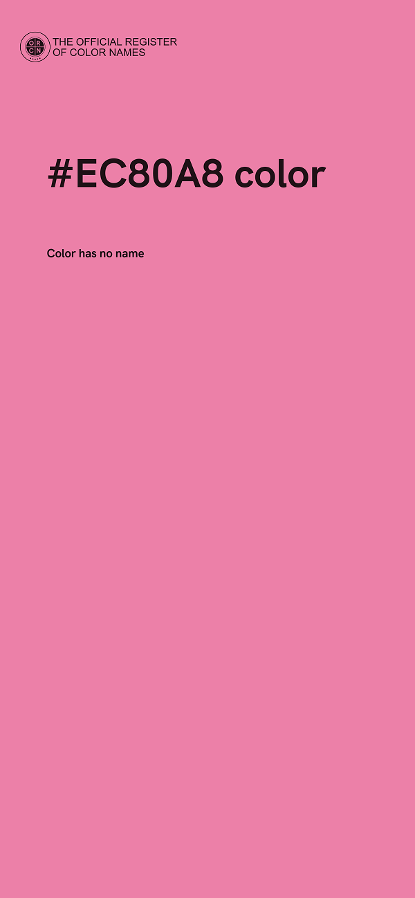 #EC80A8 color image