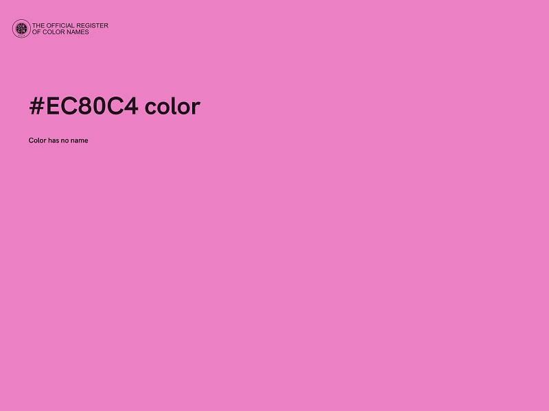 #EC80C4 color image