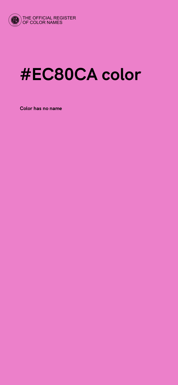 #EC80CA color image