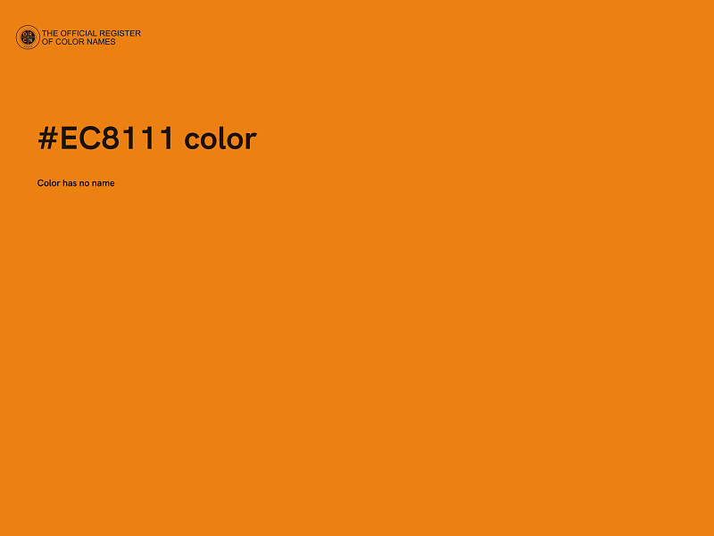 #EC8111 color image