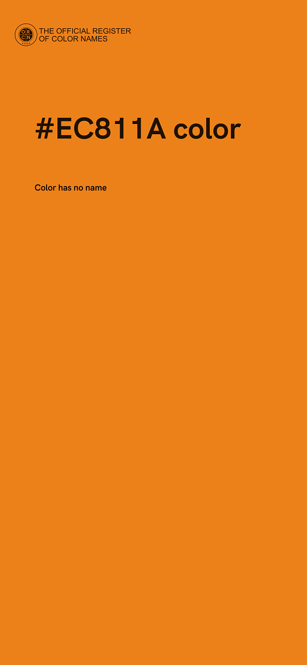 #EC811A color image