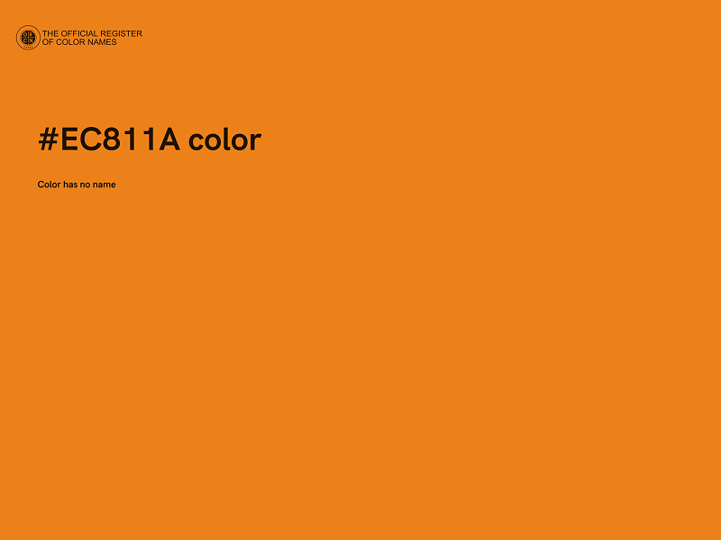 #EC811A color image