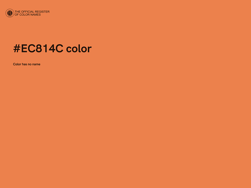 #EC814C color image