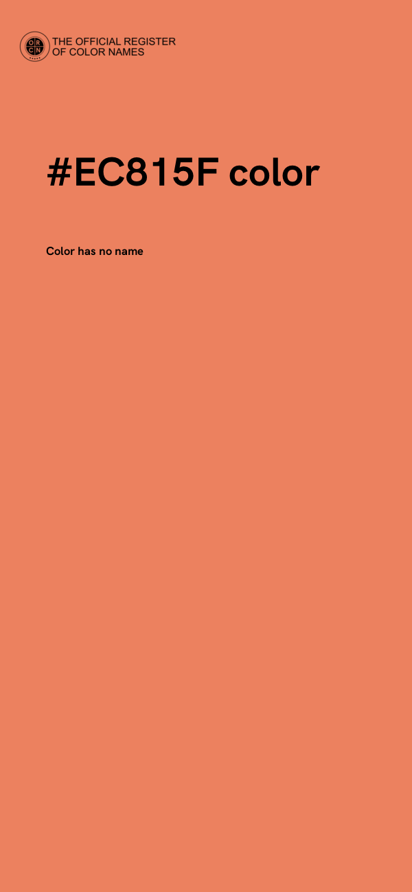 #EC815F color image