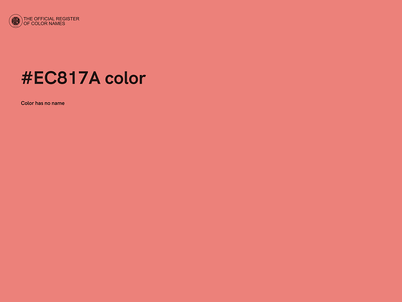 #EC817A color image