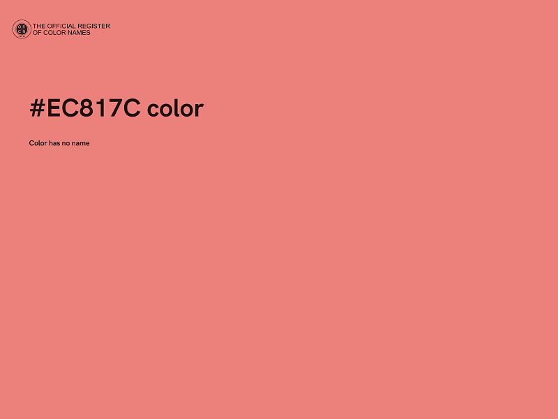 #EC817C color image