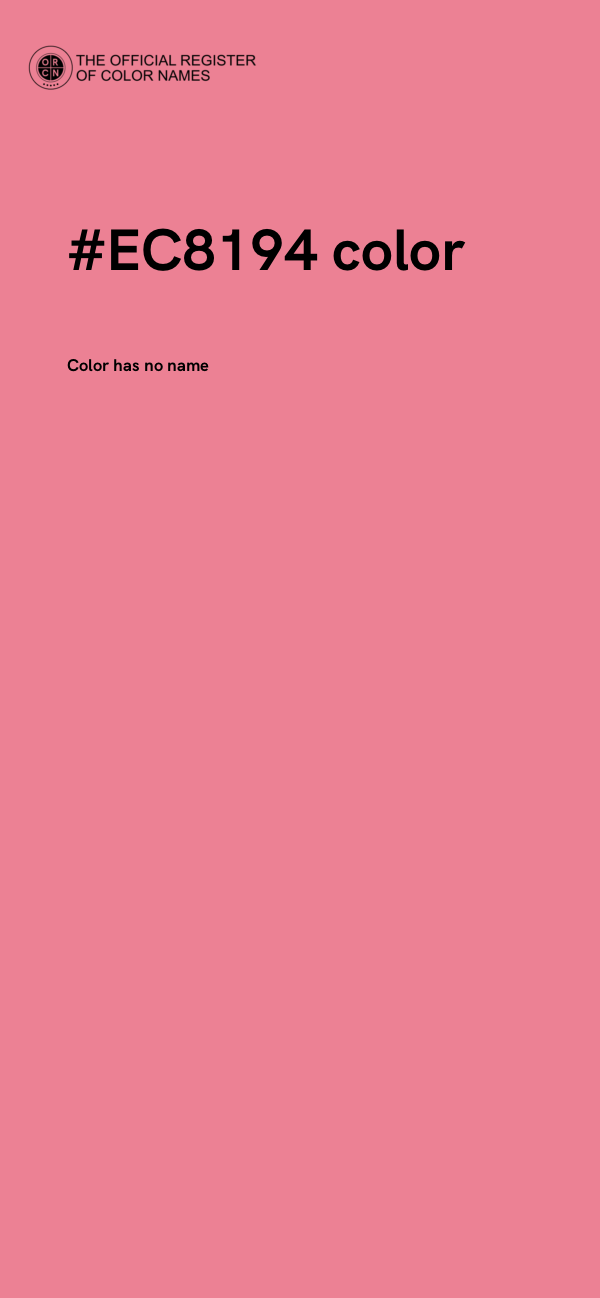 #EC8194 color image