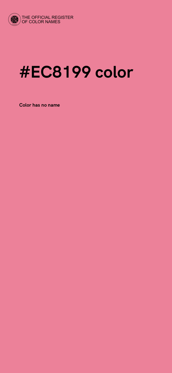 #EC8199 color image