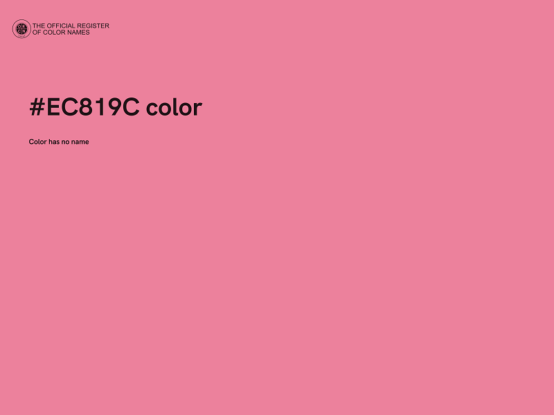 #EC819C color image