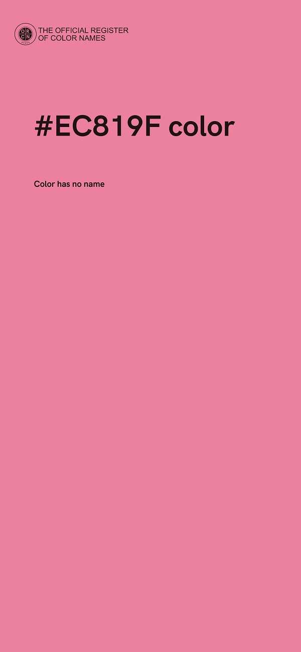 #EC819F color image