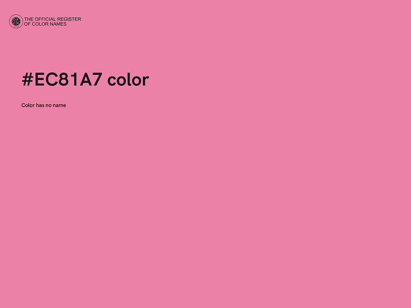 #EC81A7 color image