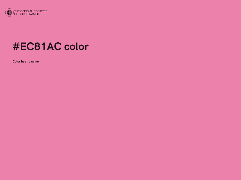 #EC81AC color image