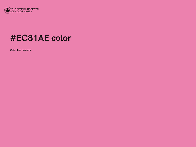 #EC81AE color image