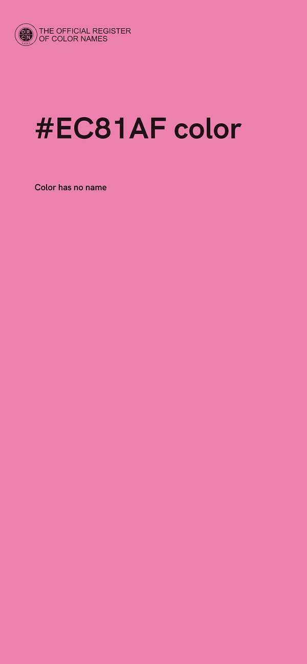 #EC81AF color image