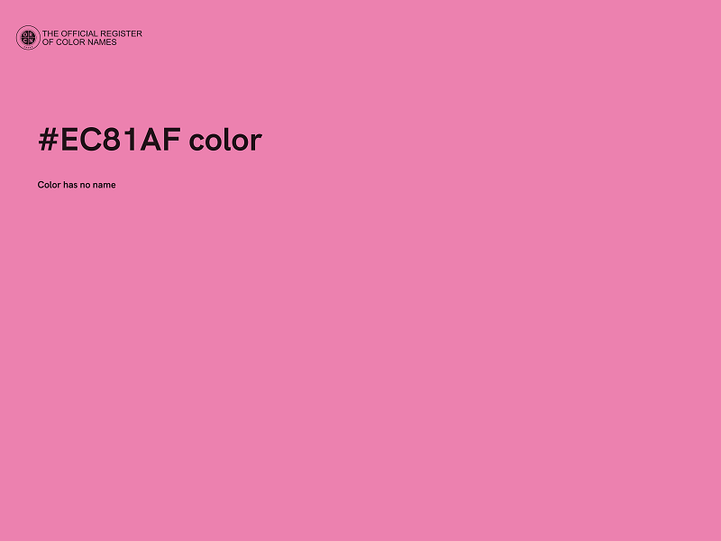 #EC81AF color image