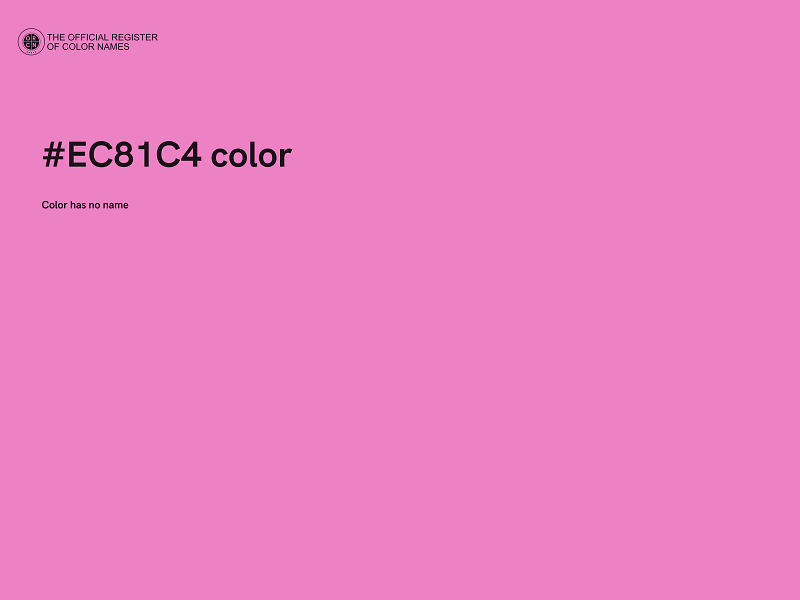 #EC81C4 color image