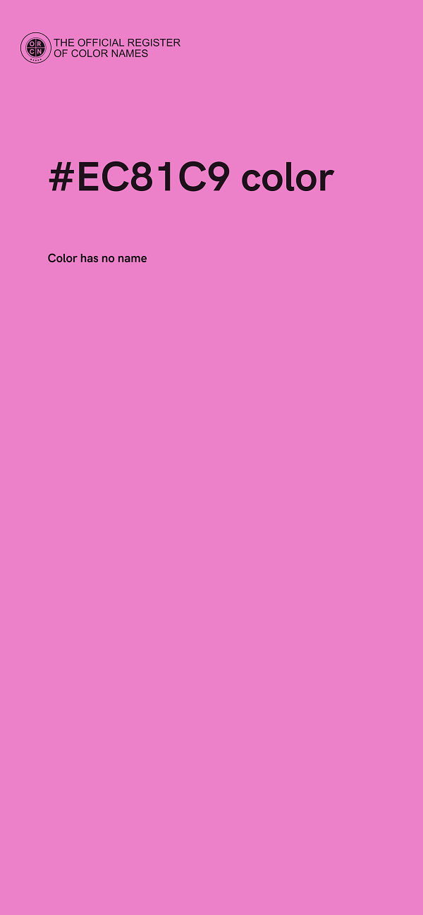 #EC81C9 color image