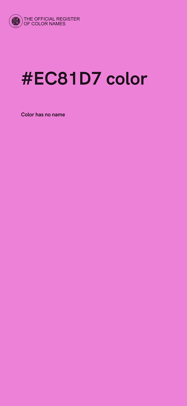 #EC81D7 color image