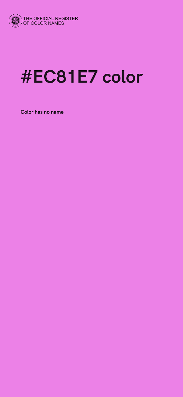#EC81E7 color image