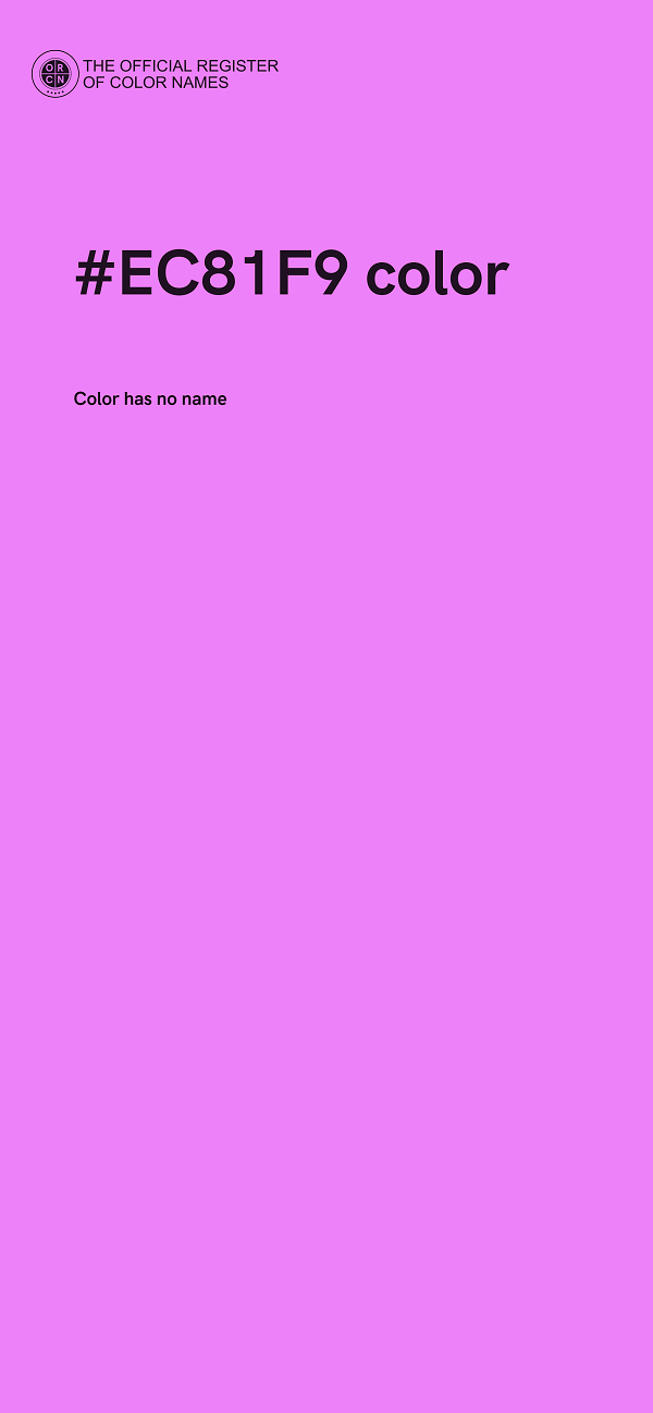 #EC81F9 color image