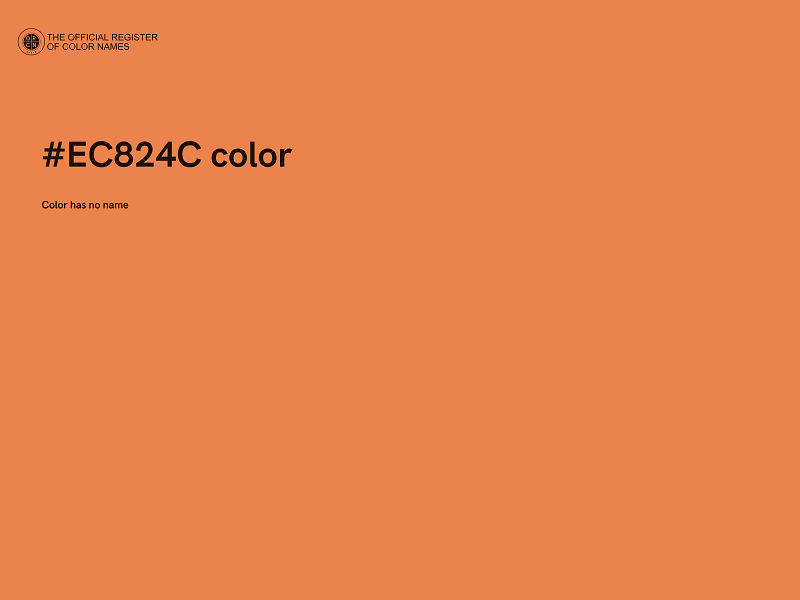 #EC824C color image