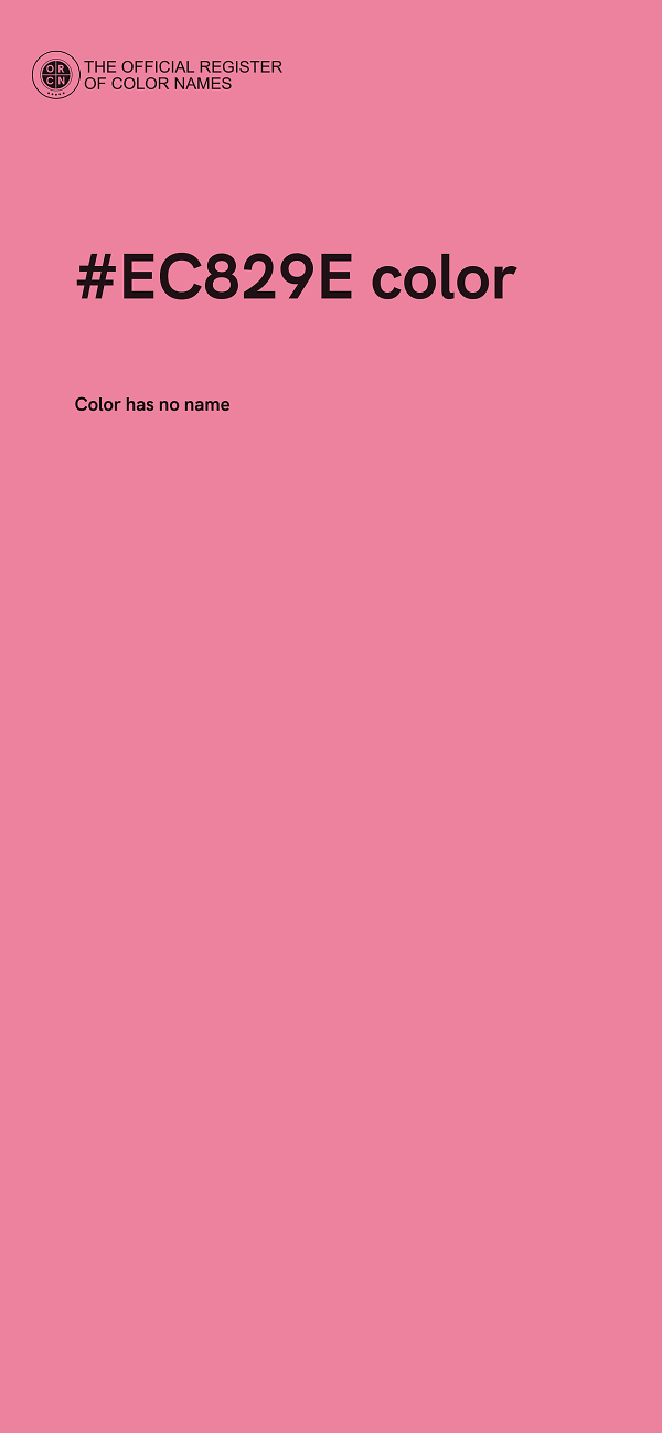 #EC829E color image