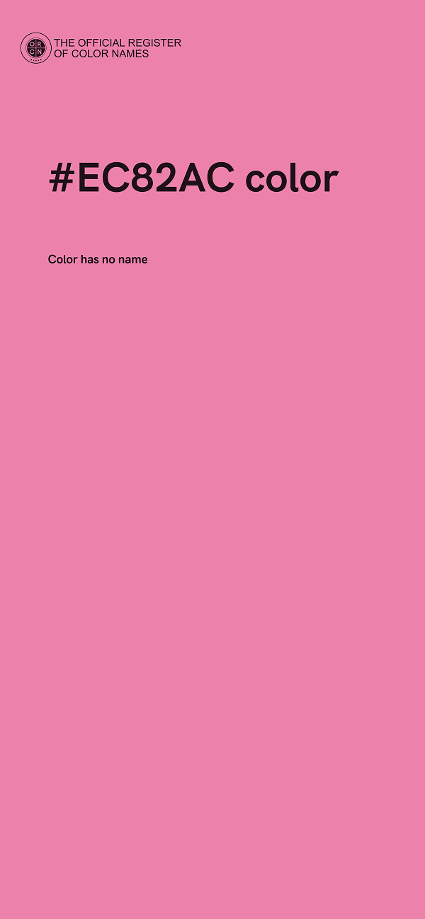 #EC82AC color image