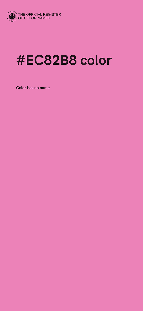 #EC82B8 color image