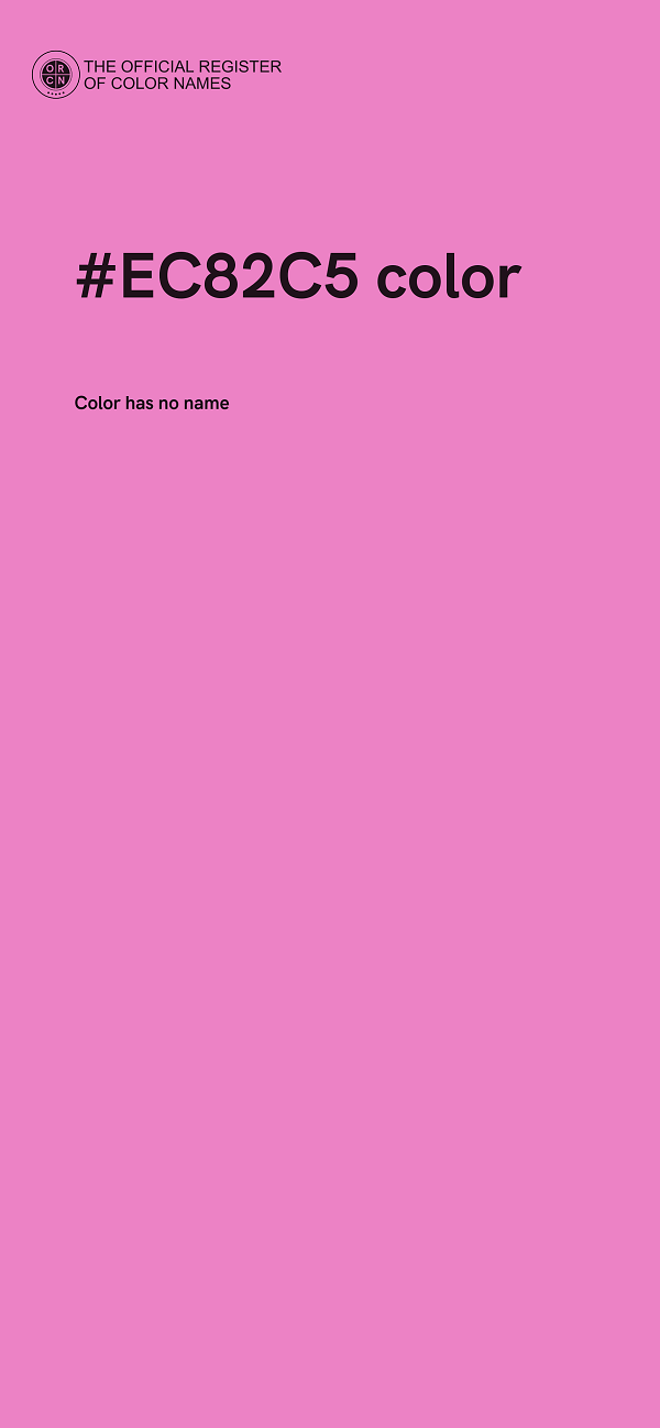#EC82C5 color image