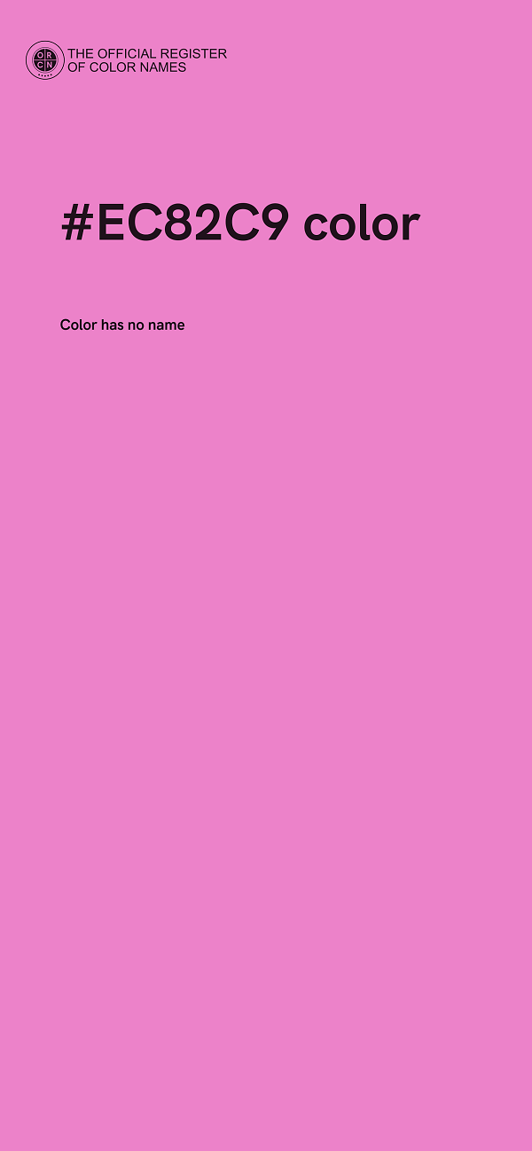 #EC82C9 color image