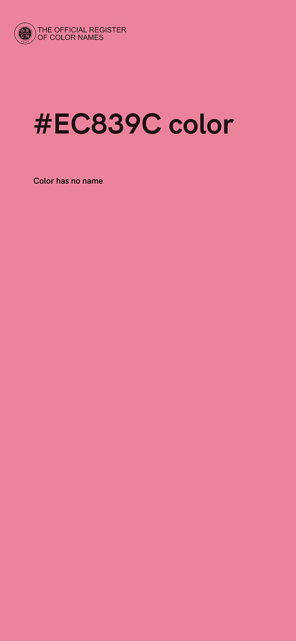 #EC839C color image